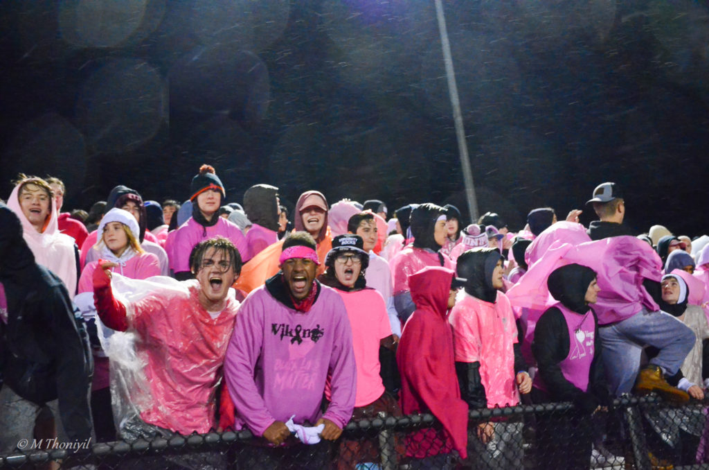 Viking Sports Teams Dig Pink for Breast Cancer Awareness