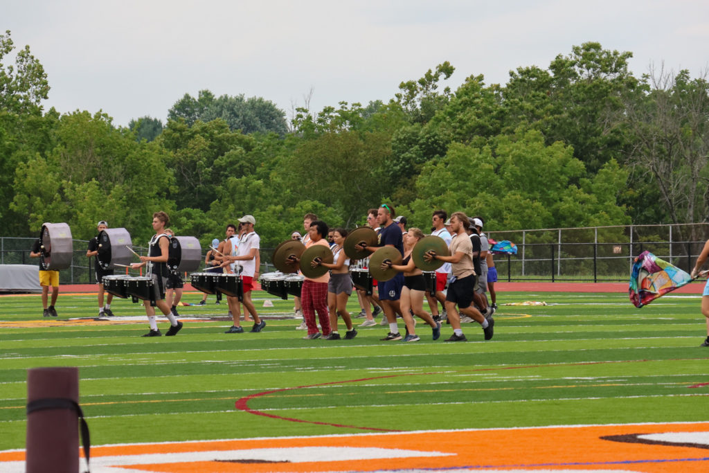 Marching Band Has an Extended Sleepover in the Cafeteria 